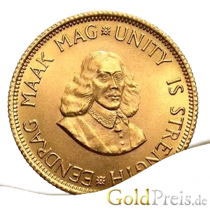 Rand Goldmünze 2 Rand Bildseite